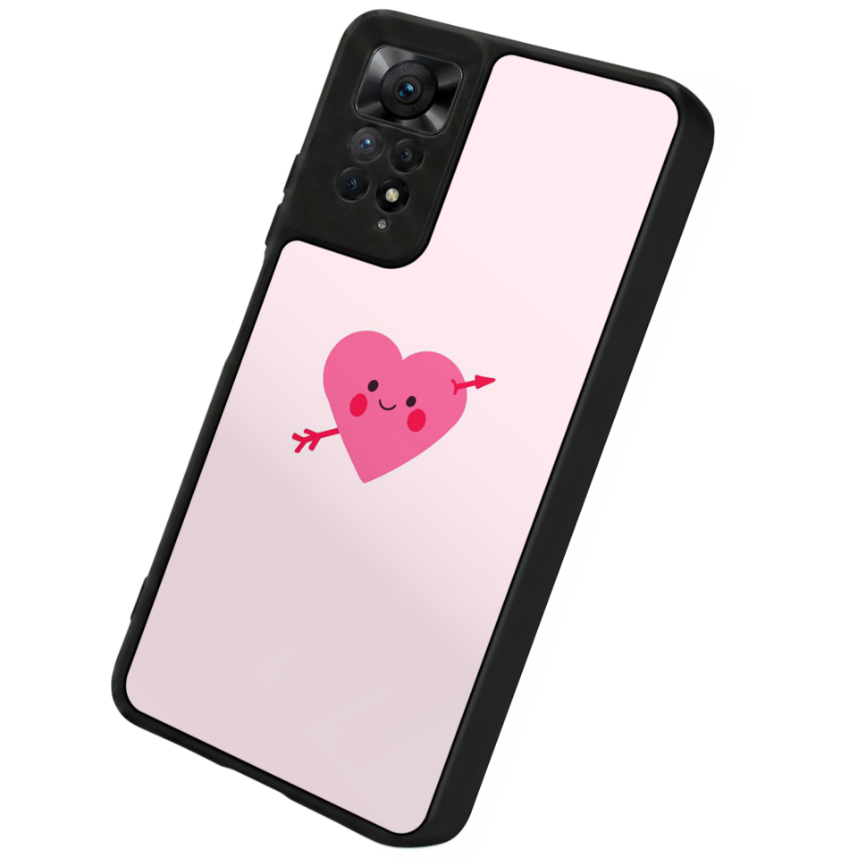 Xiaomi Redmi Note 12 Pro Uyumlu Kalp Love Tasarımlı Glossy Premium Kılıf