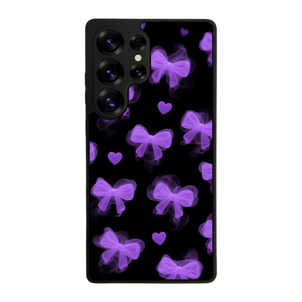 Samsung Galaxy S25 Ultra Uyumlu Kurdele Tasarımlı Glossy Premium Kılıf