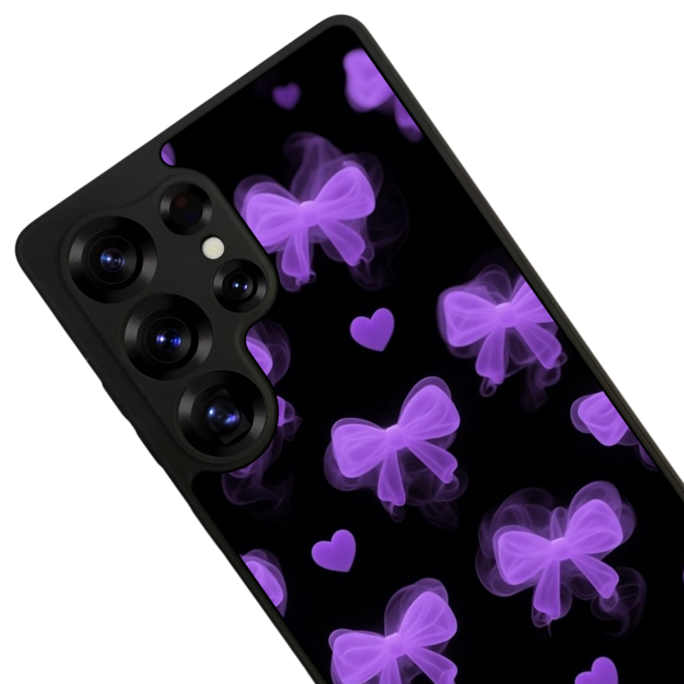 Samsung Galaxy S25 Ultra Uyumlu Kurdele Tasarımlı Glossy Premium Kılıf