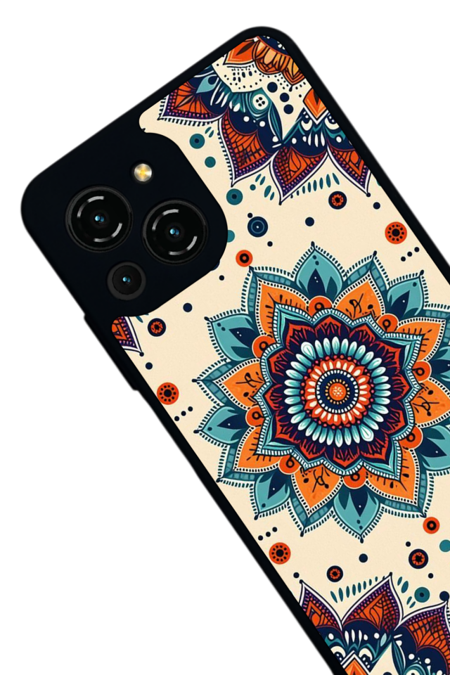 Reeder S23 Pro Max Uyumlu Mandaal Tasarımlı Glossy Premium Kılıf