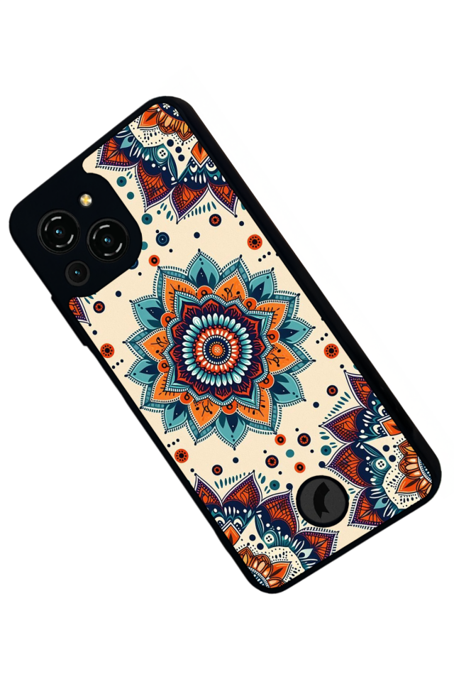 Reeder S23 Pro Max Uyumlu Mandaal Tasarımlı Glossy Premium Kılıf