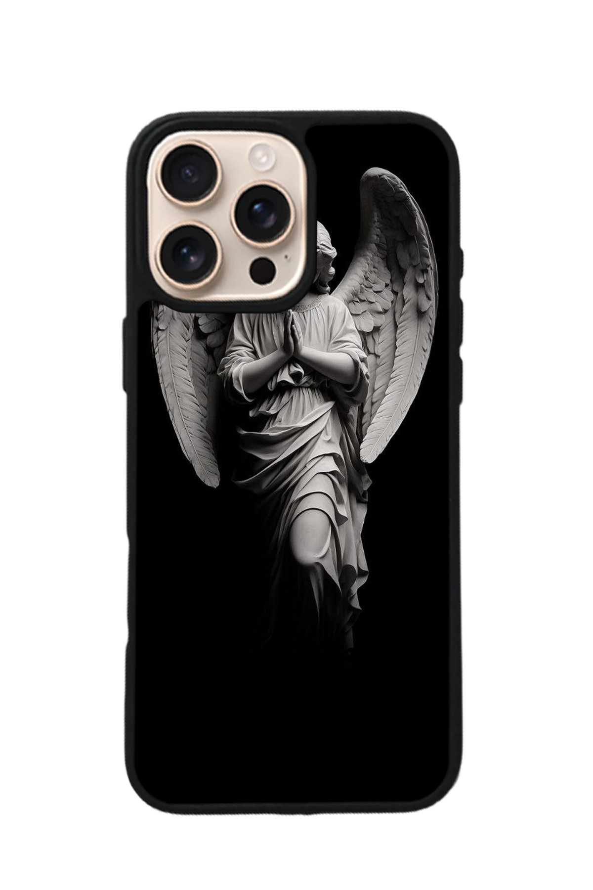 iPhone 16 Pro Uyumlu Melek Tasarımlı Glossy Premium Kılıf
