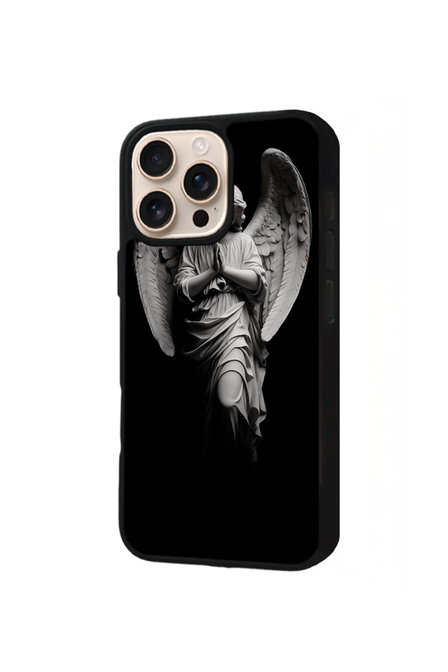 iPhone 16 Pro Uyumlu Melek Tasarımlı Glossy Premium Kılıf