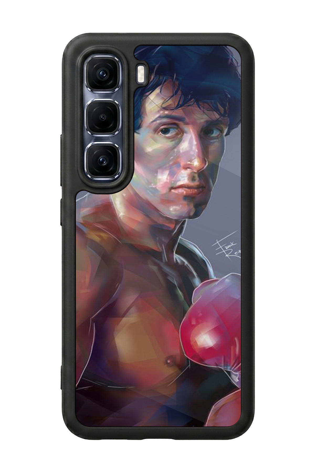 Infinix Hot 60 Pro Plus Uyumlu Rocky Tasarımlı Glossy Premium Kılıf