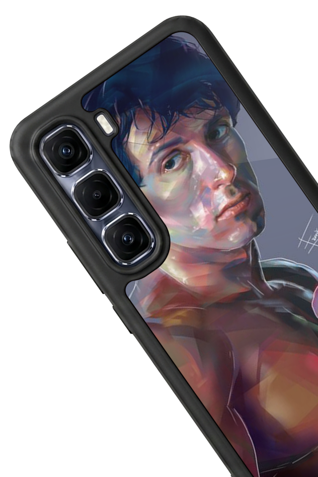 Infinix Hot 60 Pro Plus Uyumlu Rocky Tasarımlı Glossy Premium Kılıf