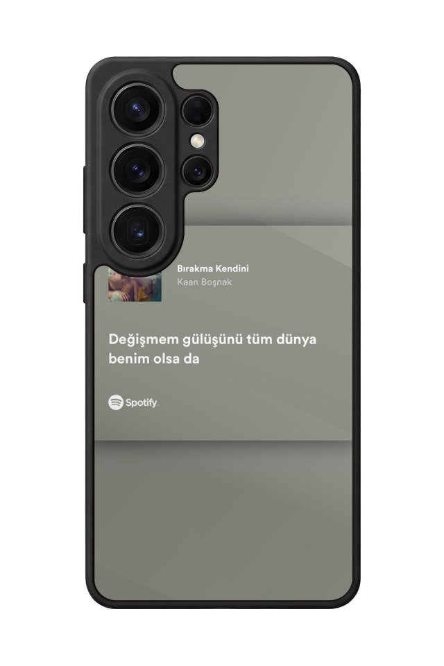 Samsung Galaxy S26 Ultra Uyumlu Sarki Sozleri Tasarımlı Glossy Premium Kılıf