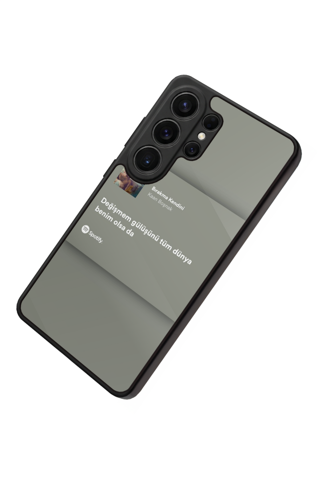 Samsung Galaxy S26 Ultra Uyumlu Sarki Sozleri Tasarımlı Glossy Premium Kılıf