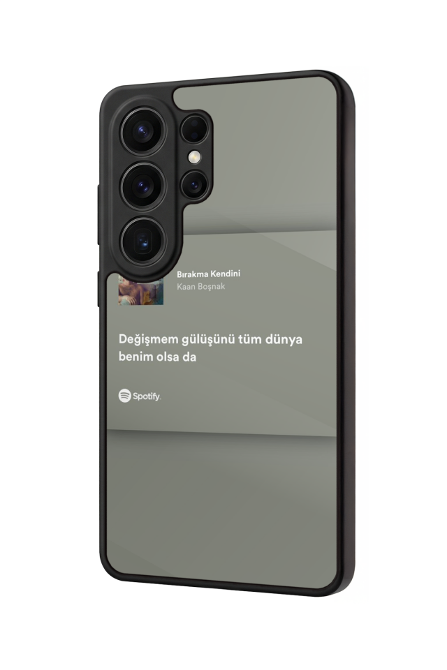 Samsung Galaxy S26 Ultra Uyumlu Sarki Sozleri Tasarımlı Glossy Premium Kılıf
