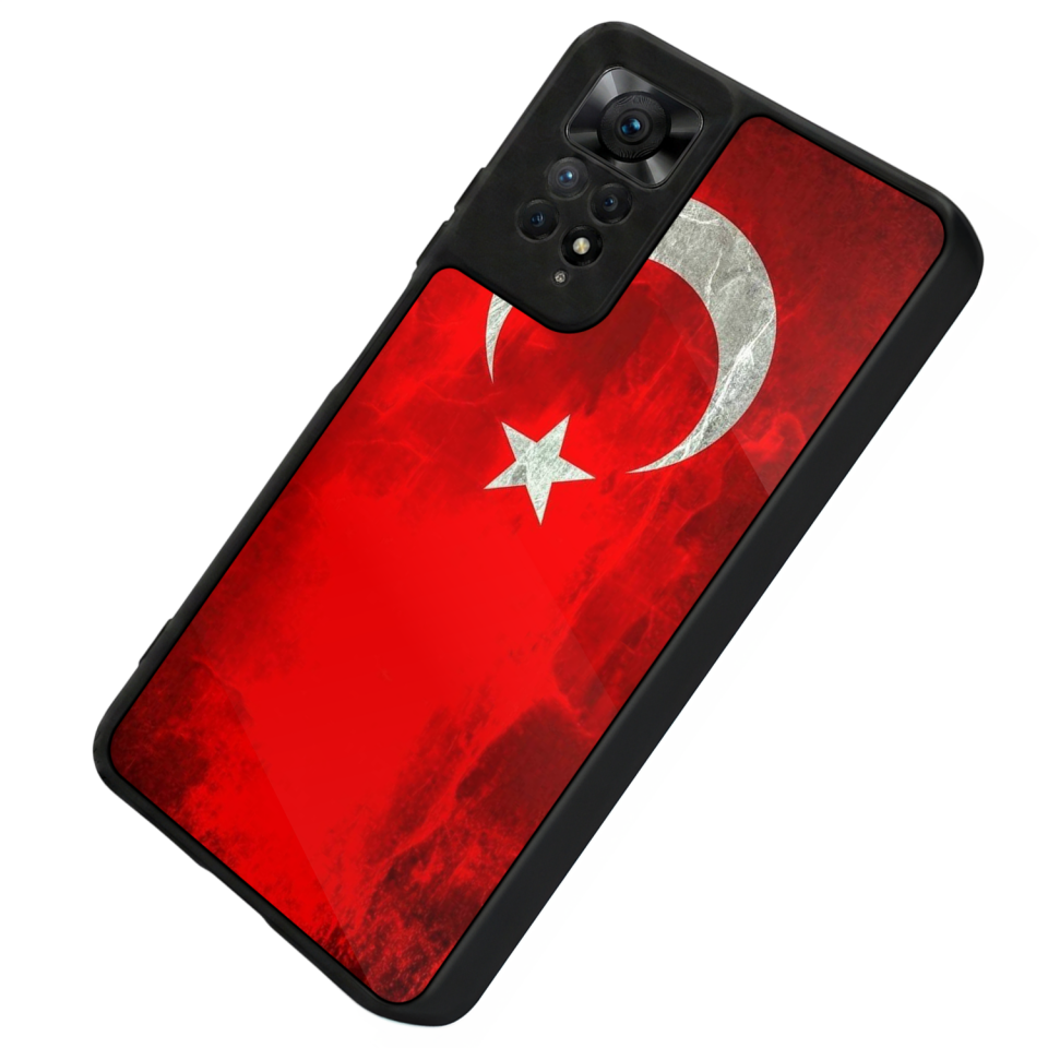 Xiaomi Redmi Note 11 Pro Uyumlu Türk Bayragi Tasarımlı Glossy Premium Kılıf