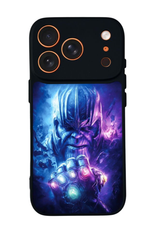iPhone 17 Pro Max Uyumlu Thanos Tasarımlı Glossy Premium Kılıf