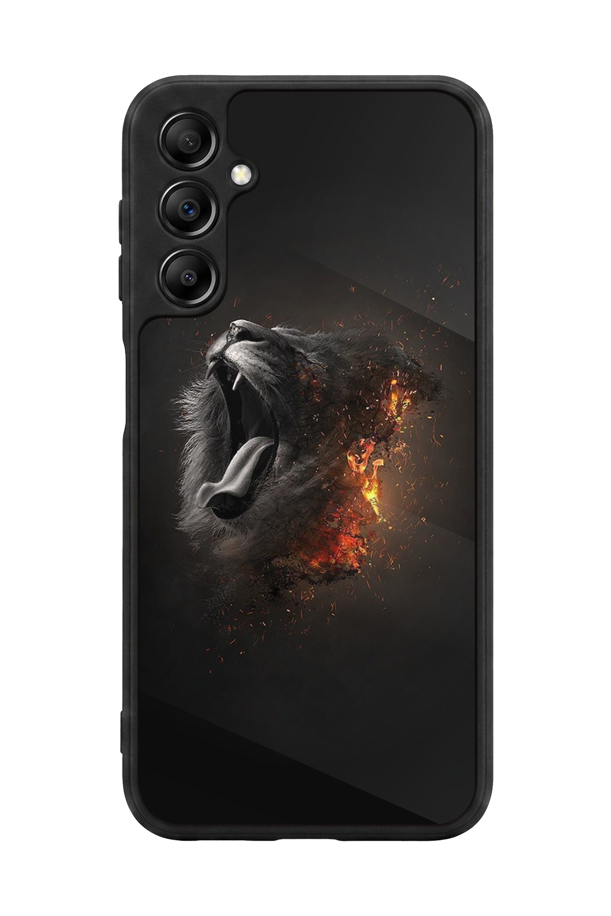 Samsung Galaxy A14 Uyumlu Aslan Tasarımlı Glossy Premium Kılıf