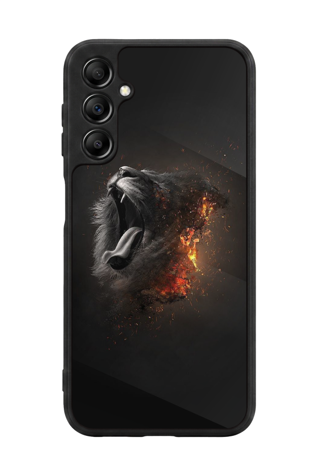 Samsung Galaxy A14 Uyumlu Aslan Tasarımlı Glossy Premium Kılıf