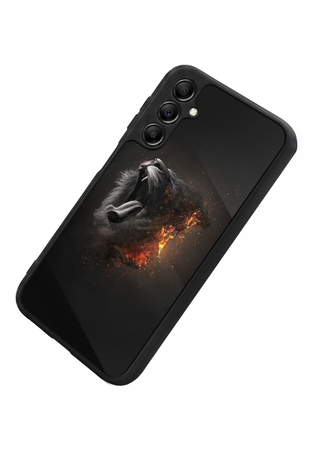 Samsung Galaxy A14 Uyumlu Aslan Tasarımlı Glossy Premium Kılıf