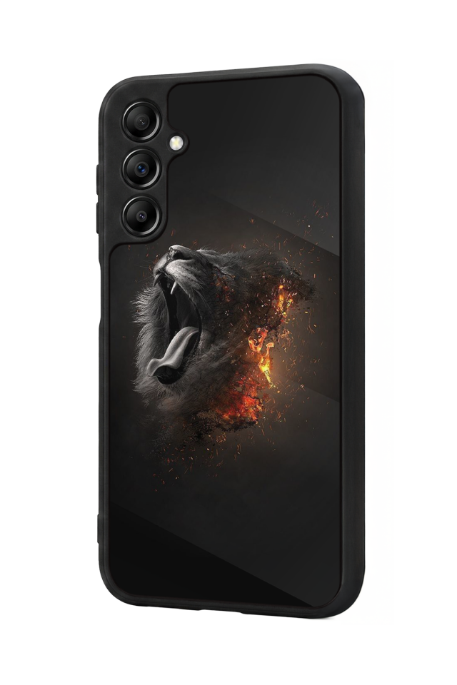 Samsung Galaxy A14 Uyumlu Aslan Tasarımlı Glossy Premium Kılıf