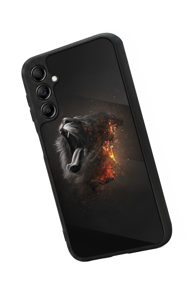 Samsung Galaxy A14 Uyumlu Aslan Tasarımlı Glossy Premium Kılıf