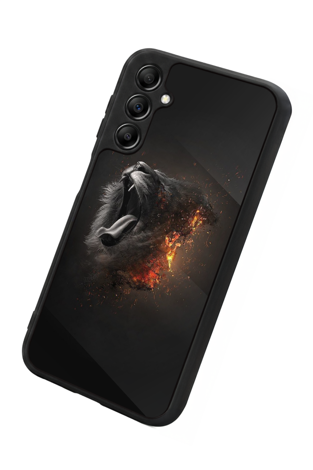 Samsung Galaxy A14 Uyumlu Aslan Tasarımlı Glossy Premium Kılıf