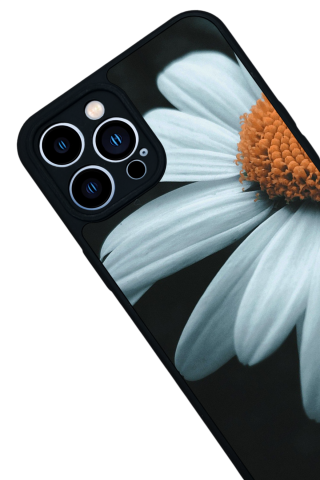 iPhone 12 Pro Max Uyumlu Cicek Tasarımlı Glossy Premium Kılıf