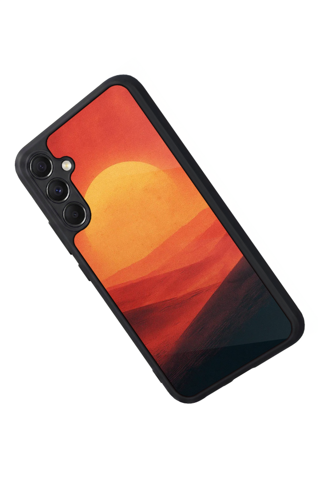 Samsung Galaxy A34 Uyumlu Güneş Tasarımlı Glossy Premium Kılıf
