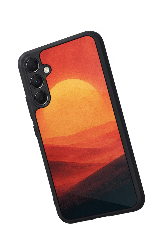 Samsung Galaxy A34 Uyumlu Güneş Tasarımlı Glossy Premium Kılıf