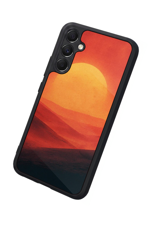 Samsung Galaxy A34 Uyumlu Güneş Tasarımlı Glossy Premium Kılıf