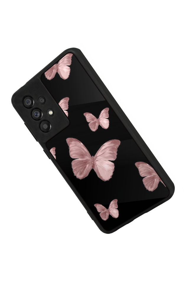 Samsung Galaxy A73 Uyumlu Kelebek Tasarımlı Glossy Premium Kılıf