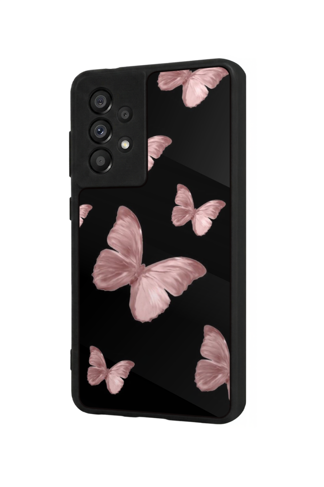 Samsung Galaxy A73 Uyumlu Kelebek Tasarımlı Glossy Premium Kılıf