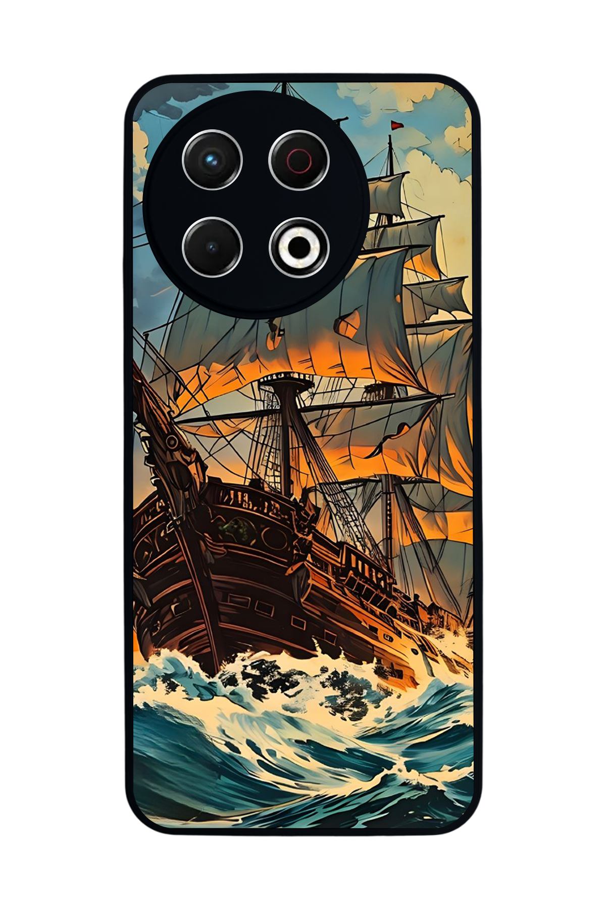 Tecno Spark 30 Pro Uyumlu Korsan Tasarımlı Glossy Premium Kılıf