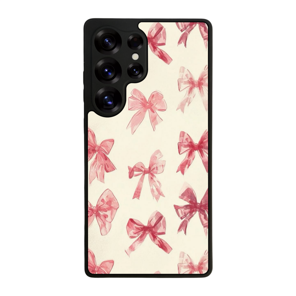 Samsung Galaxy S25 Ultra Uyumlu Kurdele Tasarımlı Glossy Premium Kılıf