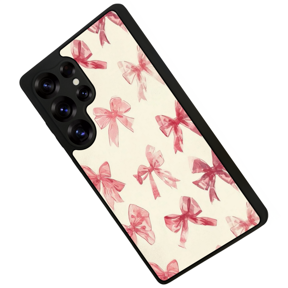 Samsung Galaxy S25 Ultra Uyumlu Kurdele Tasarımlı Glossy Premium Kılıf