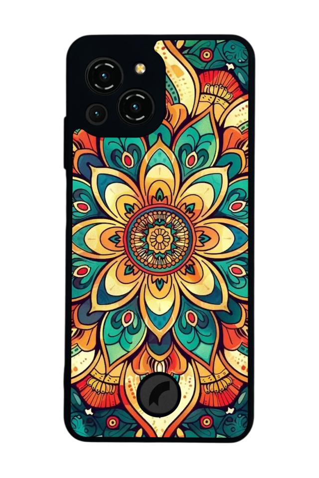 Reeder S23 Pro Max Uyumlu Mandala Tasarımlı Glossy Premium Kılıf