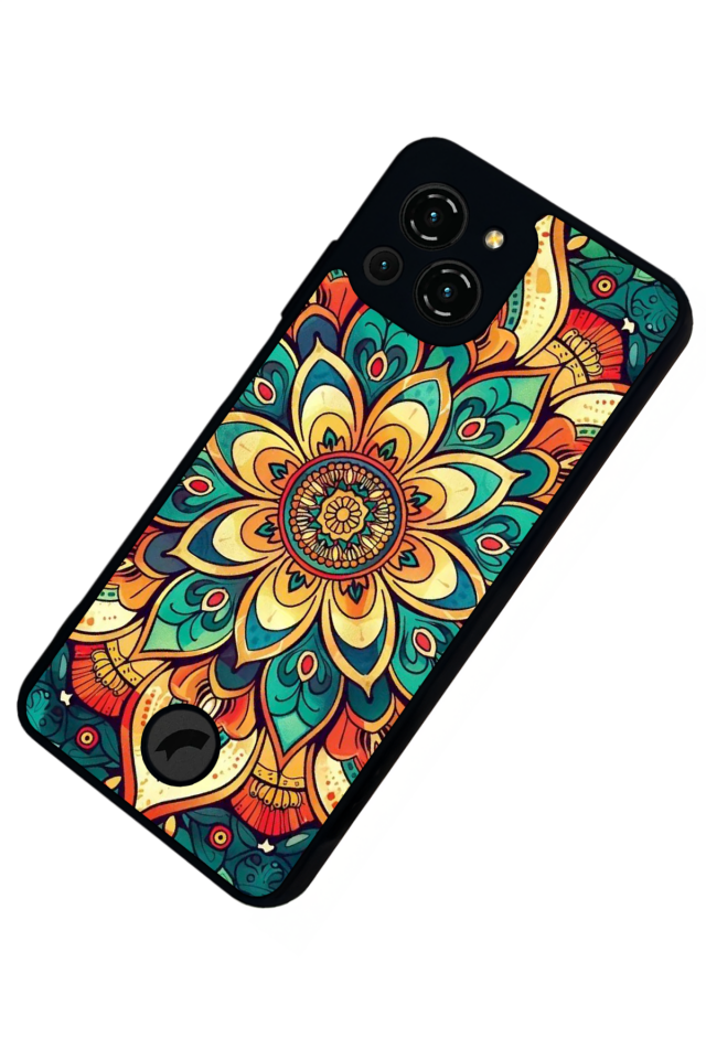 Reeder S23 Pro Max Uyumlu Mandala Tasarımlı Glossy Premium Kılıf