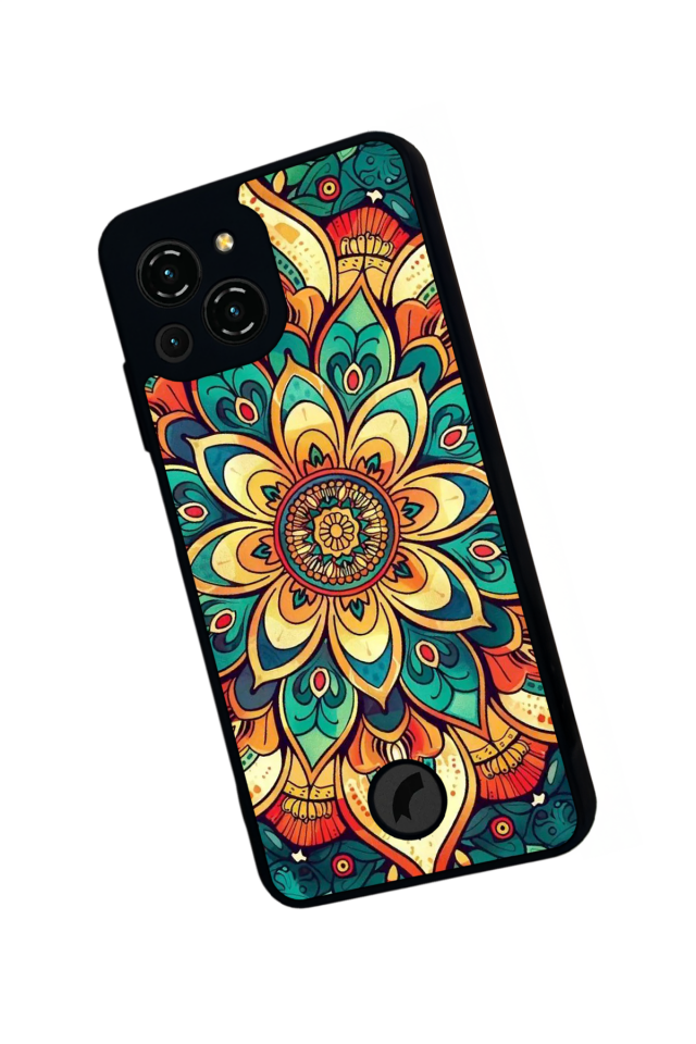 Reeder S23 Pro Max Uyumlu Mandala Tasarımlı Glossy Premium Kılıf