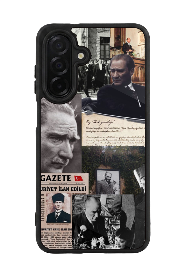 Samsung Galaxy A56 Uyumlu Mustafa Kemal Ataturk Tasarımlı Glossy Premium Kılıf