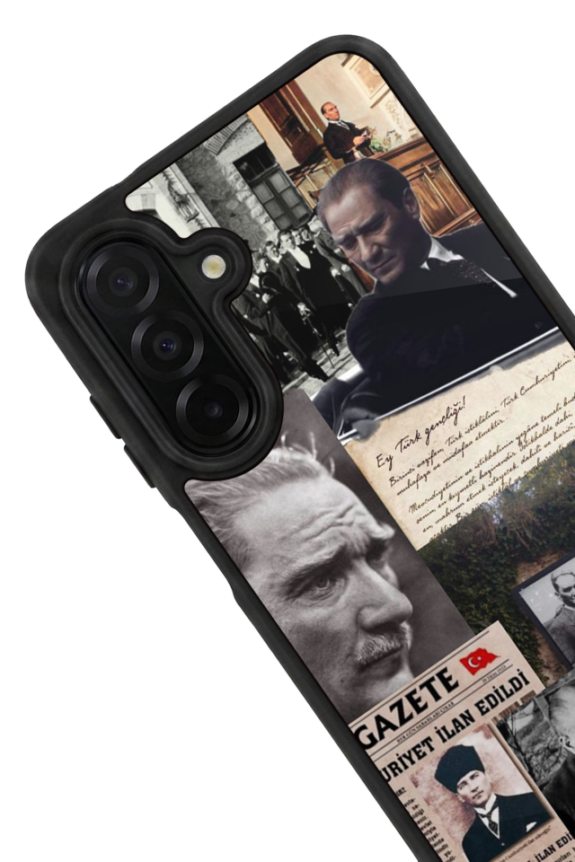 Samsung Galaxy A56 Uyumlu Mustafa Kemal Ataturk Tasarımlı Glossy Premium Kılıf