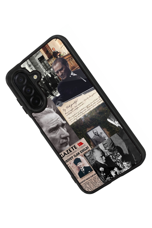 Samsung Galaxy A56 Uyumlu Mustafa Kemal Ataturk Tasarımlı Glossy Premium Kılıf