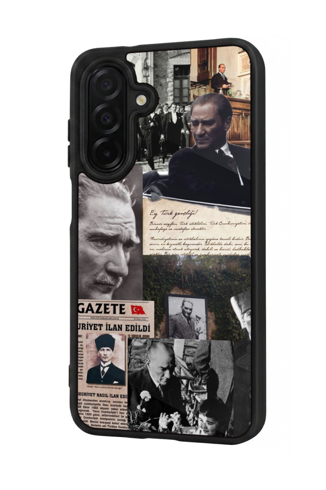 Samsung Galaxy A56 Uyumlu Mustafa Kemal Ataturk Tasarımlı Glossy Premium Kılıf