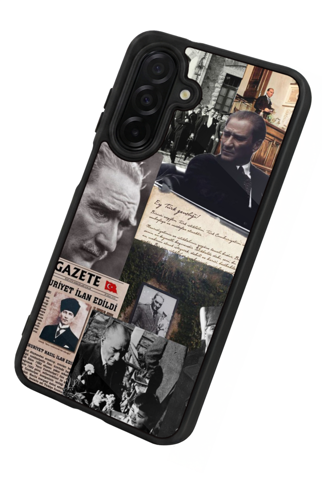 Samsung Galaxy A56 Uyumlu Mustafa Kemal Ataturk Tasarımlı Glossy Premium Kılıf