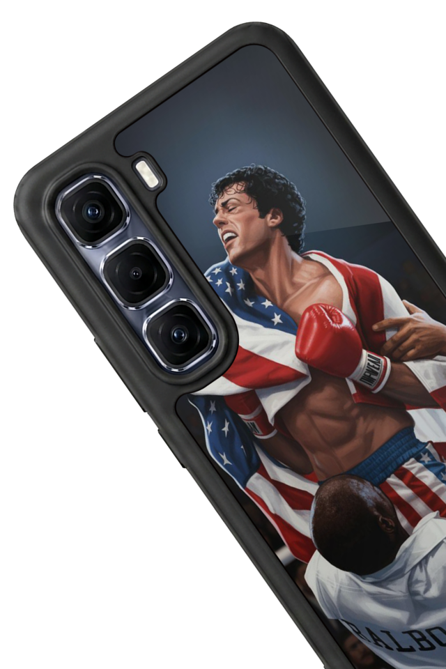 Infinix Hot 60 Pro Plus Uyumlu Rocky Tasarımlı Glossy Premium Kılıf