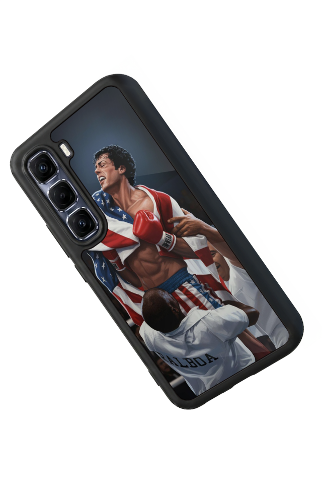 Infinix Hot 60 Pro Plus Uyumlu Rocky Tasarımlı Glossy Premium Kılıf