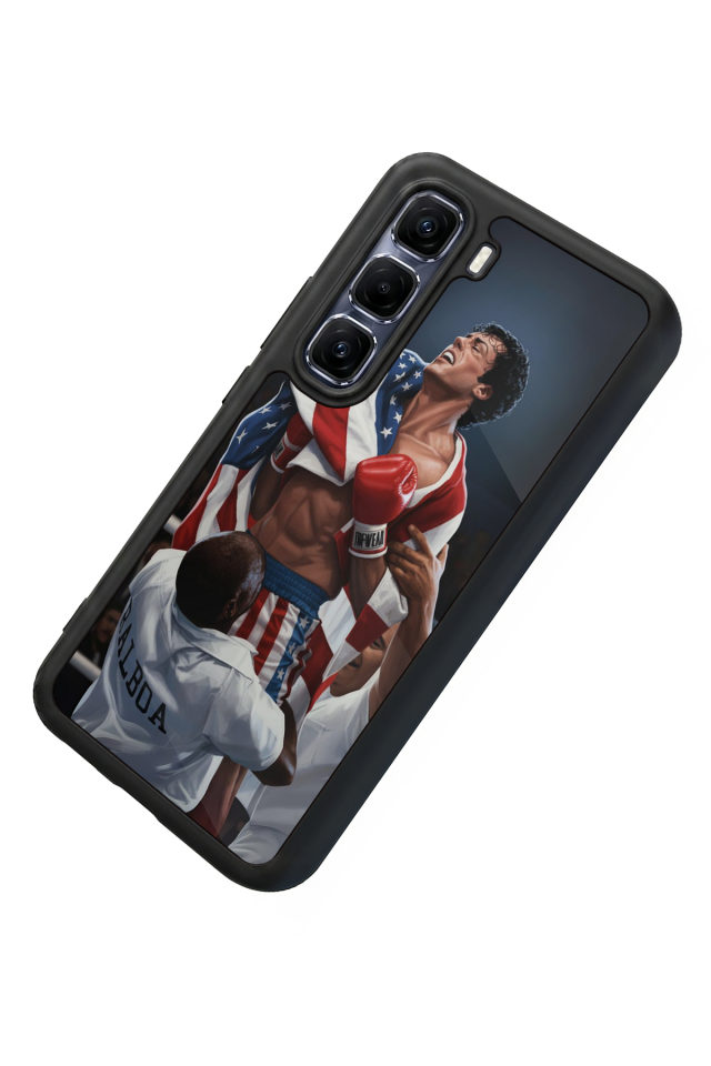 Infinix Hot 60 Pro Plus Uyumlu Rocky Tasarımlı Glossy Premium Kılıf