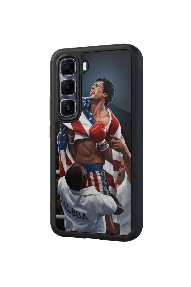 Infinix Hot 60 Pro Plus Uyumlu Rocky Tasarımlı Glossy Premium Kılıf