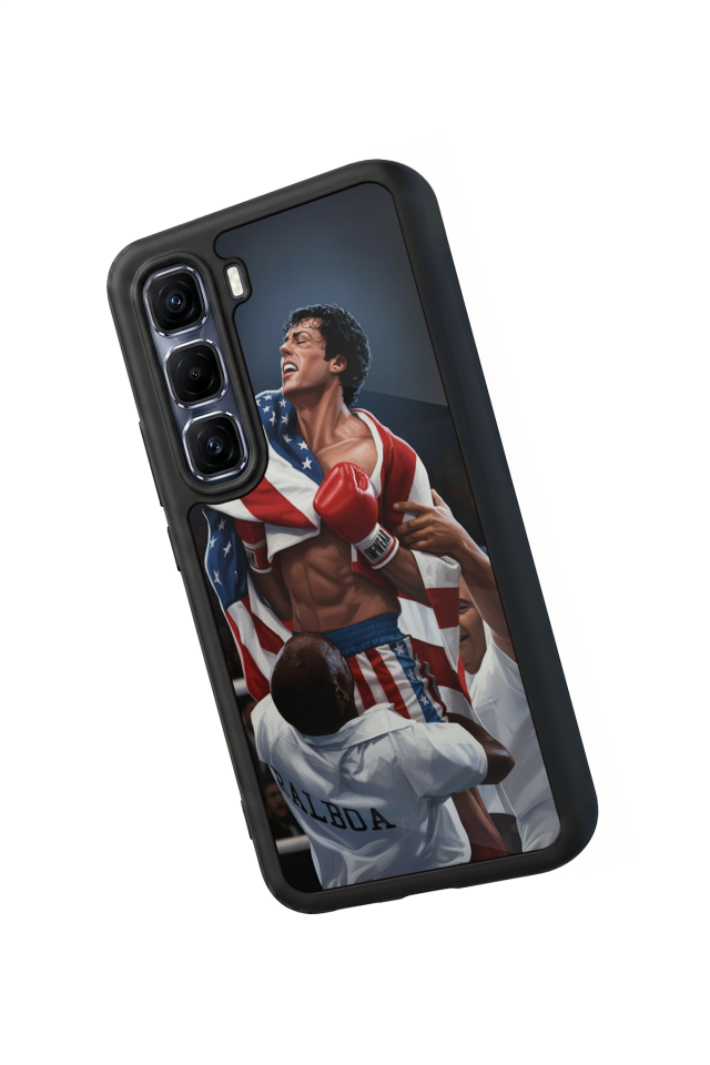 Infinix Hot 60 Pro Plus Uyumlu Rocky Tasarımlı Glossy Premium Kılıf