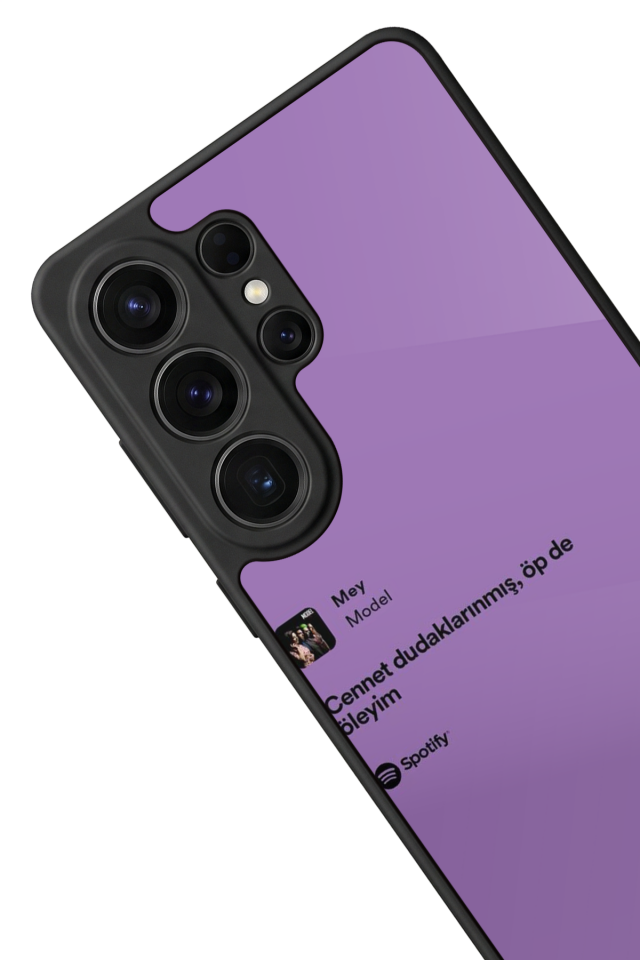 Samsung Galaxy S26 Ultra Uyumlu Sarki Sozleri Tasarımlı Glossy Premium Kılıf