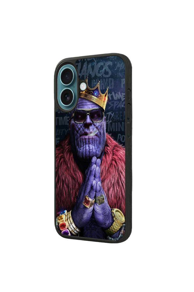 iPhone 16 Plus Uyumlu Thanos Tasarımlı Glossy Premium Kılıf
