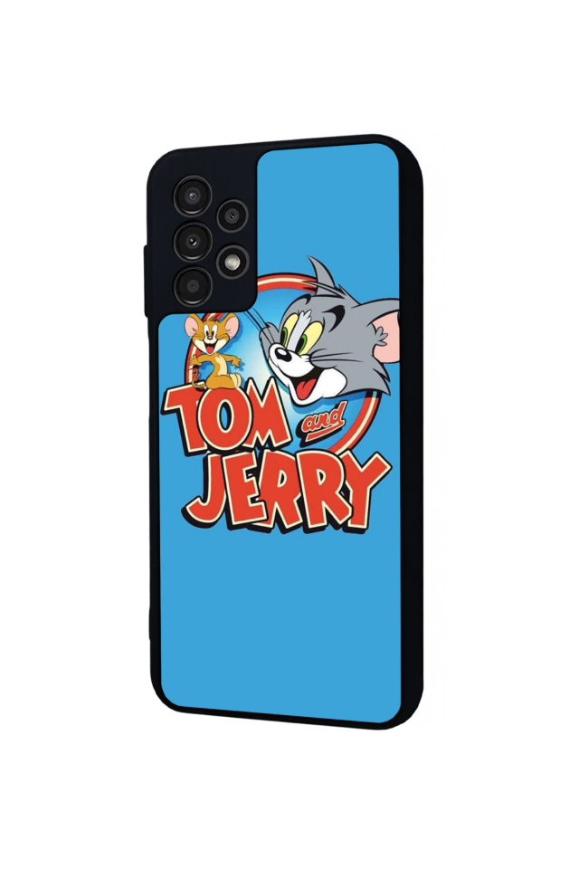 Samsung Galaxy A13 Uyumlu Tom And Jerry Tasarımlı Glossy Premium Kılıf