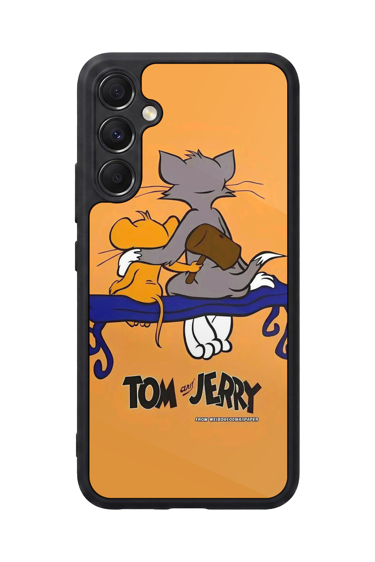 Samsung Galaxy M34 Uyumlu Tom And Jerry Tasarımlı Glossy Premium Kılıf