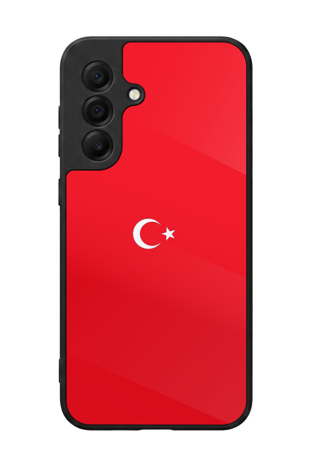 Samsung Galaxy A17 Uyumlu Türk Bayragi Tasarımlı Glossy Premium Kılıf