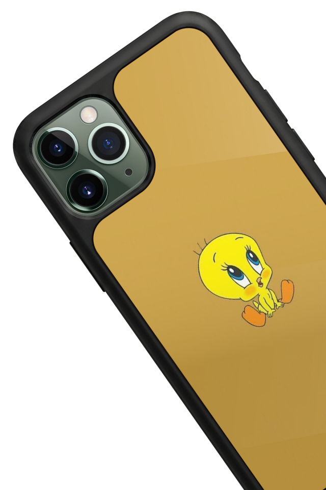 iPhone 11 Pro Max Uyumlu Tweety Tasarımlı Glossy Premium Kılıf