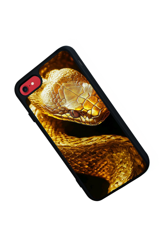 iPhone 7 Uyumlu Yılan Tasarımlı Glossy Premium Kılıf