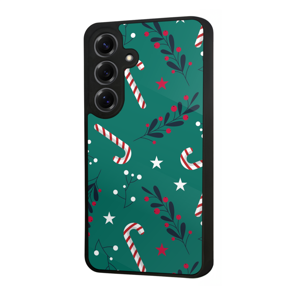 Samsung Galaxy S25 Uyumlu Yilbasi Christmas Tasarımlı Glossy Premium Kılıf